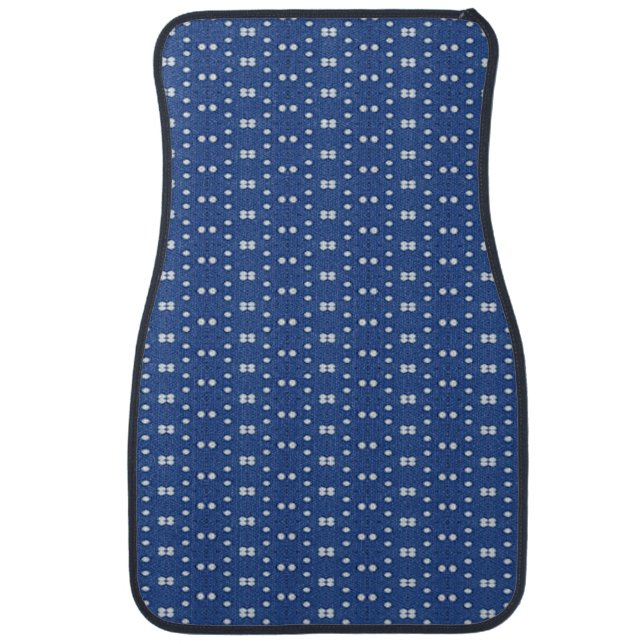 Light Blue Cross Hatch Car Floor Mat (Front)