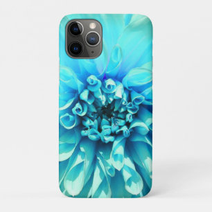 Light Blue Dahlia Flower iPhone 11 Pro Case