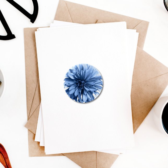 Light Blue Dahlia Flower Summer Floral Paperweight (Creator Uploaded)