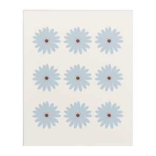 Light Blue Daisy Acrylic Print