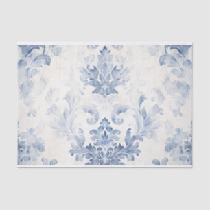 Light Blue Damask Tissue Paper