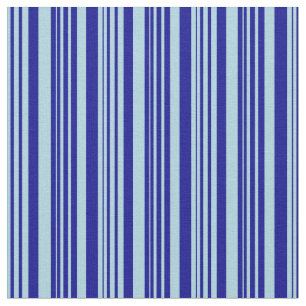 Light Blue & Dark Blue Stripes/Lines Pattern Fabric