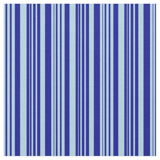 Light Blue & Dark Blue Stripes/Lines Pattern Fabric