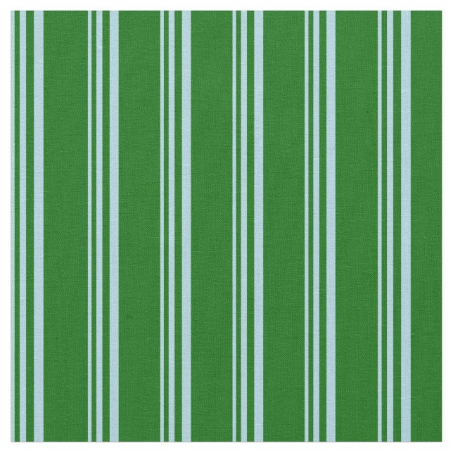 Light Blue & Dark Green Colored Pattern Fabric (Close Up)