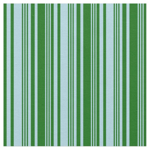 Light Blue & Dark Green Lined/Striped Pattern Fabric