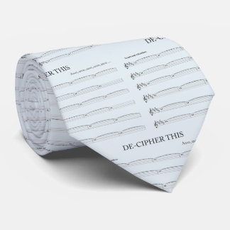 Light blue de-cipher this tie for organists