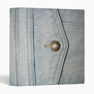 Light Blue Denim Binder