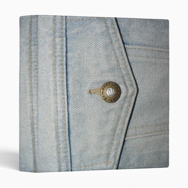 Light Blue Denim Binder (Front/Spine)