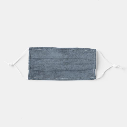 Light Blue Denim Jeans Pattern Adult Cloth Face Mask (Front, Folded)