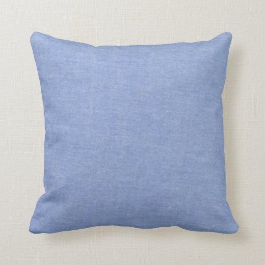 Light Blue Denim Style Throw Pillow Zazzle.com