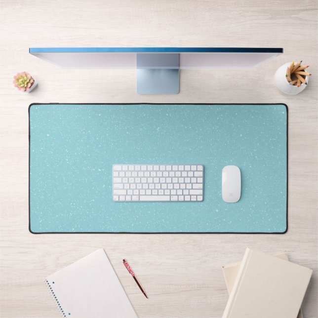 Light Blue Desk Mat - Custom Large Mouse Pad (Office 1)