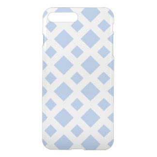 Light Blue Diamonds on White iPhone 8 Plus/7 Plus Case