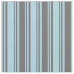 [ Thumbnail: Light Blue & Dim Grey Colored Pattern of Stripes Fabric ]
