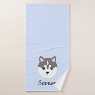 Light Blue Dog Bath Towel