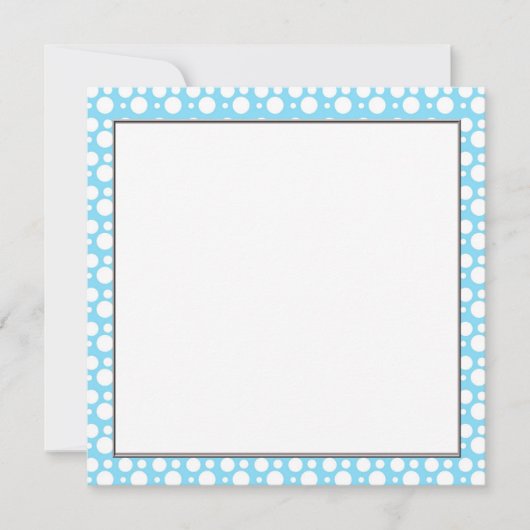 light blue dots, a simple, pleasant decoration (Front)