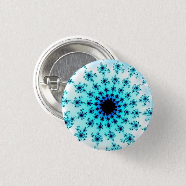 Light Blue Eye Pinback Button (Front & Back)