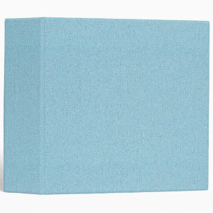 Light Blue Fabric Texture Weave Pattern Blank 3 Ring Binder