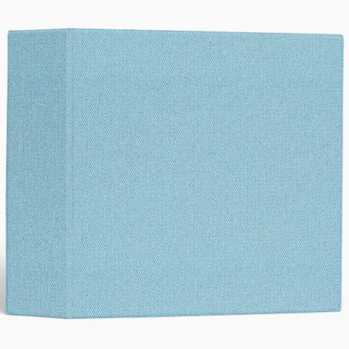 Light Blue Fabric Texture Weave Pattern Blank 3 Ring Binder