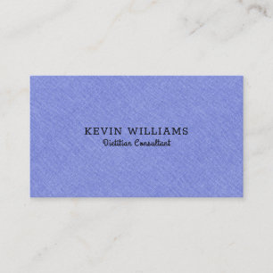 Light-blue faux linen texture background business card