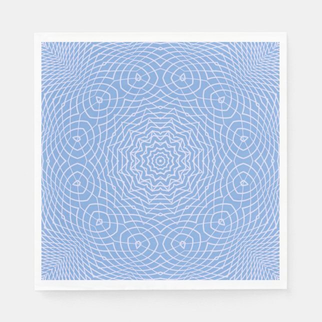 Light Blue Faux Tulle Design Napkins (Front)