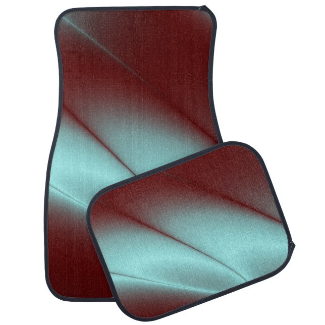 Light Blue Flash Car Floor Mat (Set)