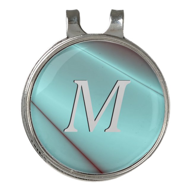 Light Blue Flash Golf Hat Clip (Front)