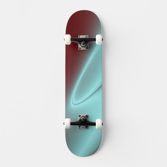 Light Blue Flash Skateboard Deck (Front)