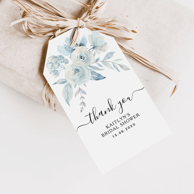 light blue floral bridal shower gift tags (Creator Uploaded)