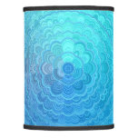 Light Blue Floral Circle Mandala Lamp Shade at Zazzle