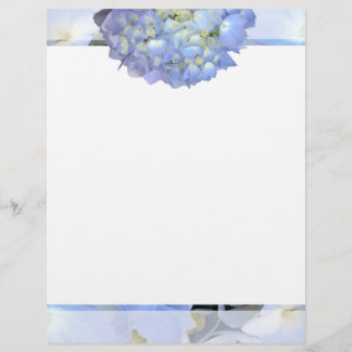 Light Blue Floral Writing Paper