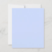 Light Blue Flowers Pattern, Floral, Minimalist (Back)