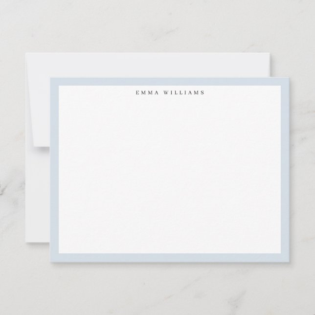 Light Blue Frame Note Card (Front)