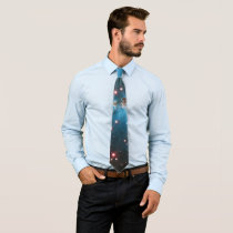 Light Blue Galaxy Neck Tie Light Blue Galaxy Neck Tie