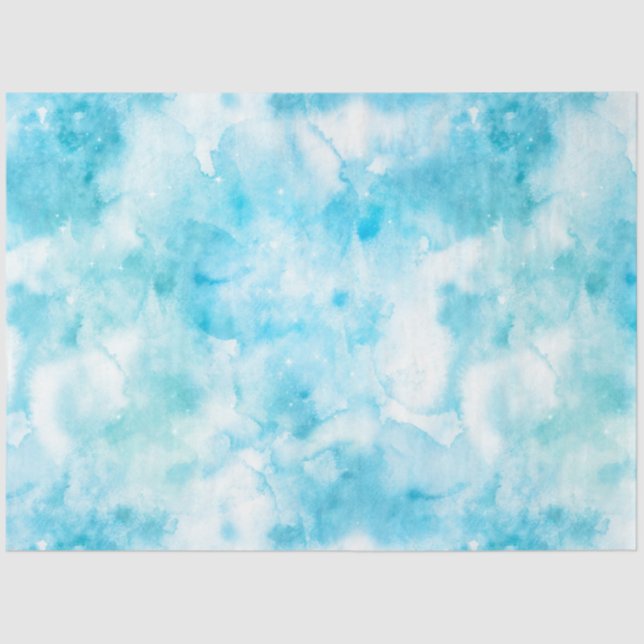 Light Blue Galaxy Series Design 4 Tissue Paper (Front)