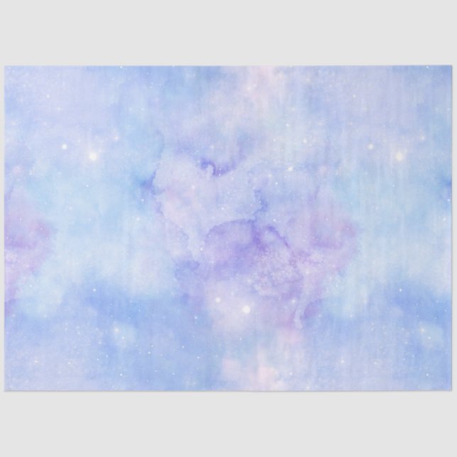 Light Blue Galaxy Series Design 6 Tissue Paper (Front)