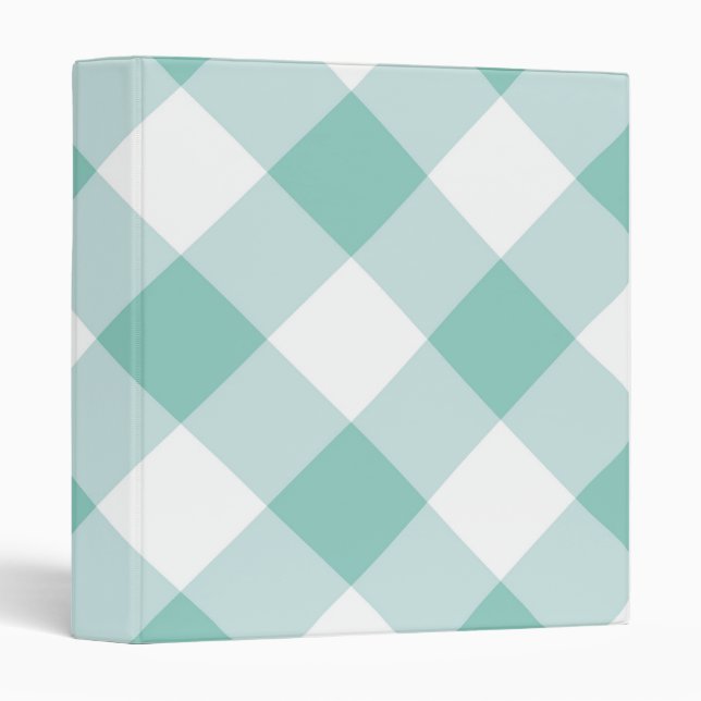 Light Blue Gingham Binder (Front/Spine)