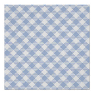 Light Blue Gingham Pattern Classic Checkered Print