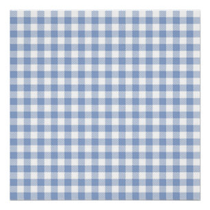 Light Blue Gingham Pattern Classic Checkered Print