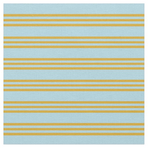 Light Blue & Goldenrod Pattern Fabric