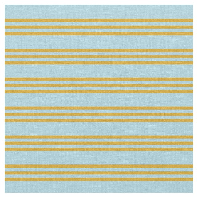 Light Blue & Goldenrod Pattern Fabric (Close Up)