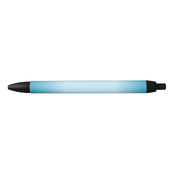 Light Blue Gradient Black Ink Pen