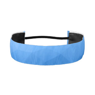 Light blue gradient geometric mesh pattern athletic headband