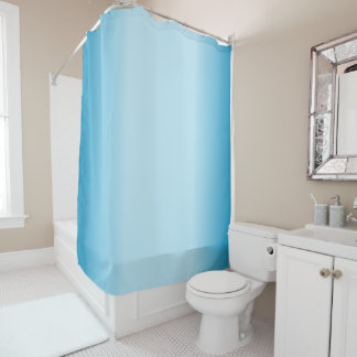 Light Blue Gradient Shower Curtain