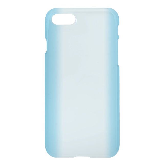 Light Blue Gradient Uncommon iPhone Case (Back)