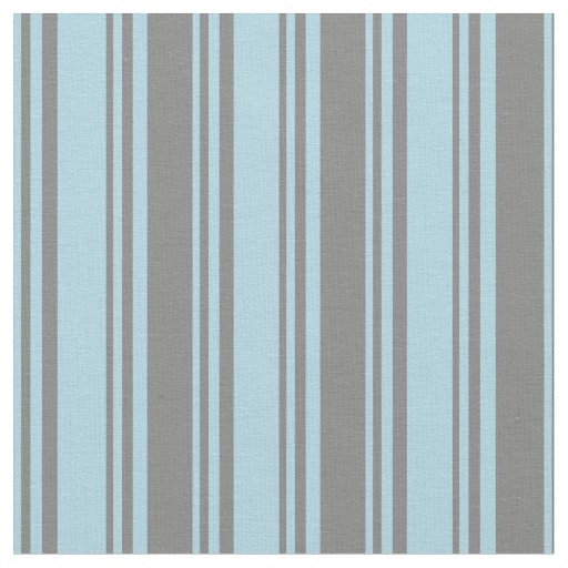 Light Blue & Gray Pattern of Stripes Fabric