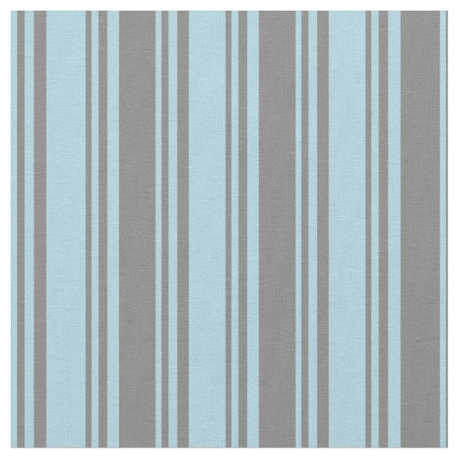 Light Blue & Gray Pattern of Stripes Fabric (Close Up)