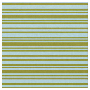 Light Blue & Green Colored Lines Pattern Fabric