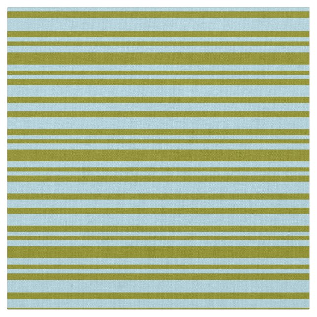 Light Blue & Green Colored Lines Pattern Fabric (Close Up)