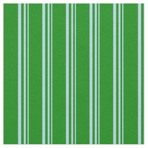 Light Blue & Green Lined/Striped Pattern Fabric