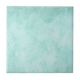 Light Blue Green Watercolor Paper Background Blank Ceramic Tile